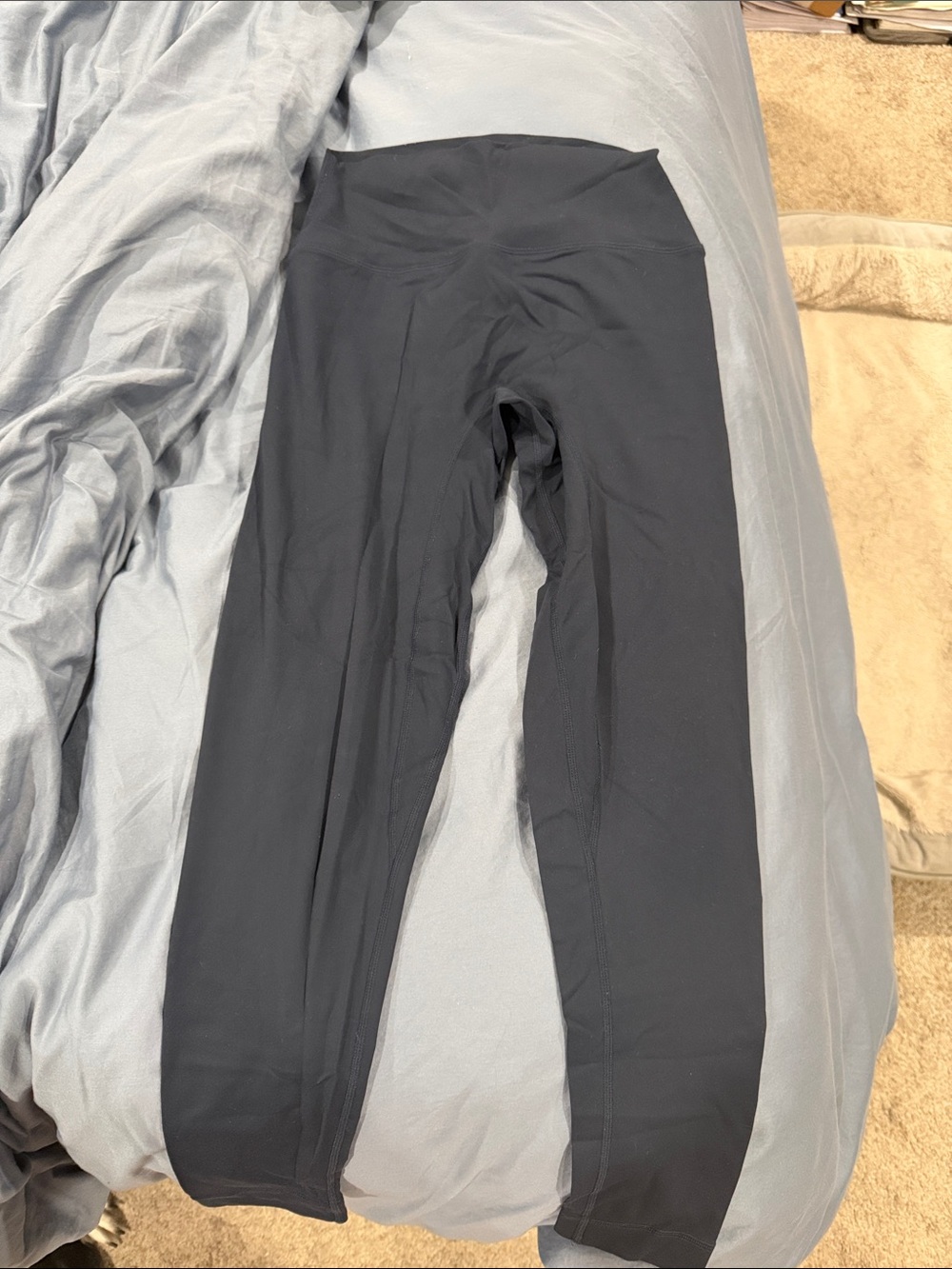 Set Active Size Medium Navy Blue Leggings